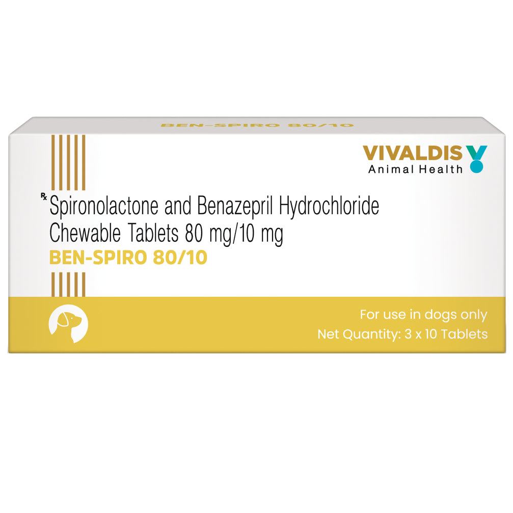 Vivaldis Ben Spiro (Spironolactone & Benzepril) Tablets for Dogs image 4
