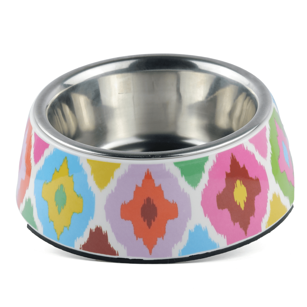 Basil Ikkat Print Melamine Bowl for Dogs and Cats image 4