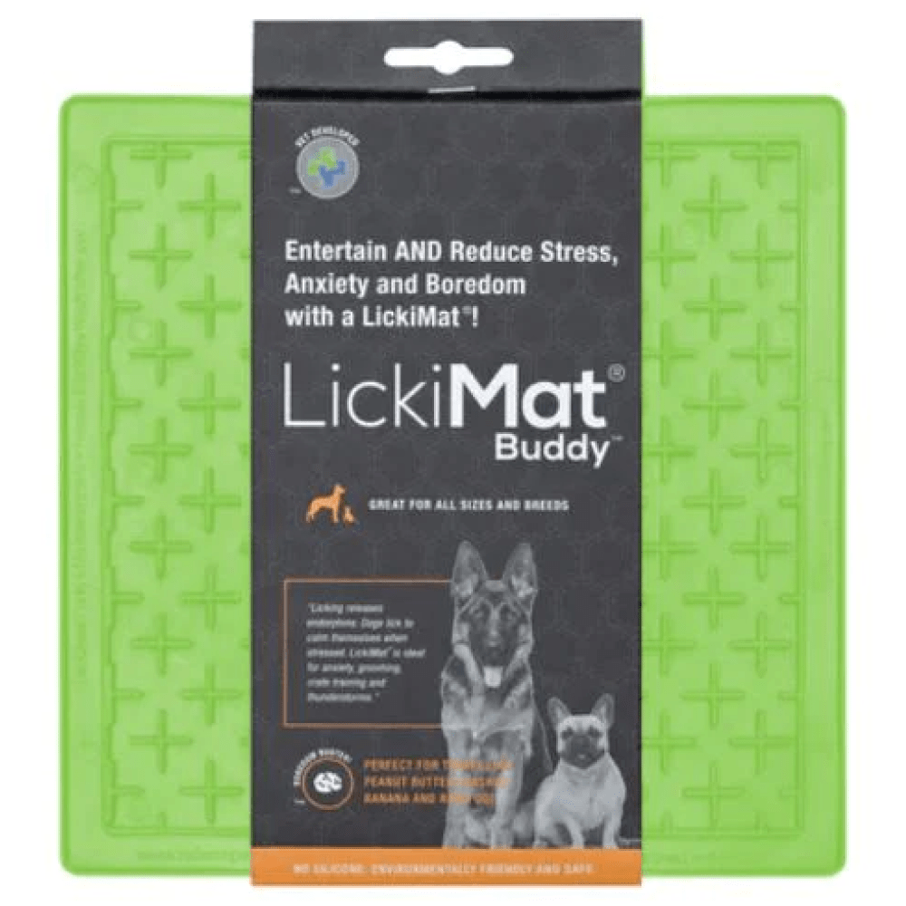 LickiMats Classic Buddy Slow Feeder for Dogs and Cats (Green) image 3