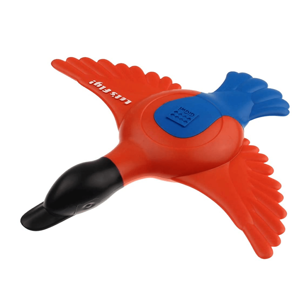 GiGwi Lets Fly Duck Squeaky TPR Toy for Dogs (Orange/Blue) image 3