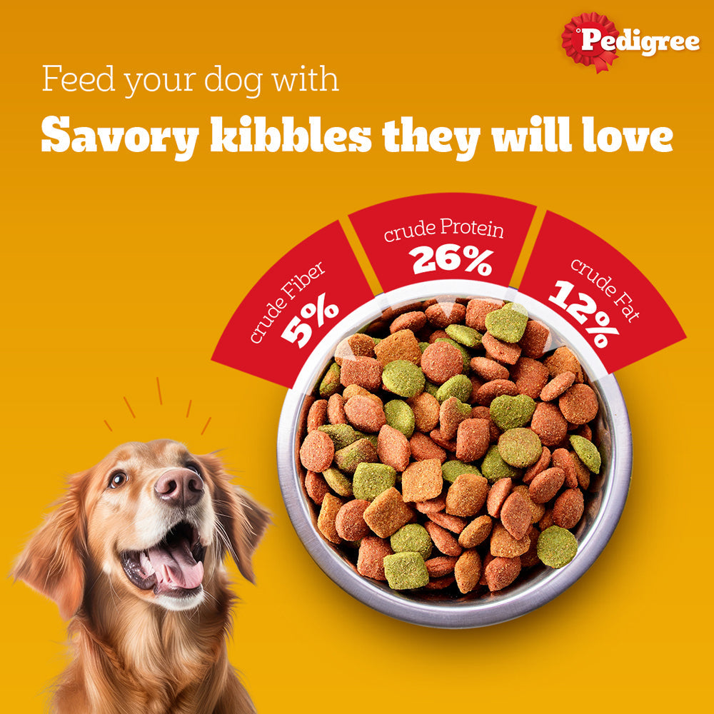 Pedigree Lamb & Milk Small Puppy Dry Food and Lamb Flavour Chunks in Gravy Puppy Wet Food Combo image 7