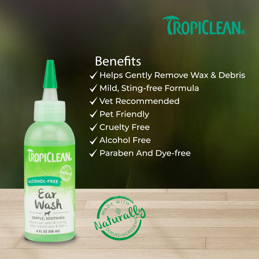 Tropiclean Alcohol Free Ear Wash for Dogs and Cats image 3
