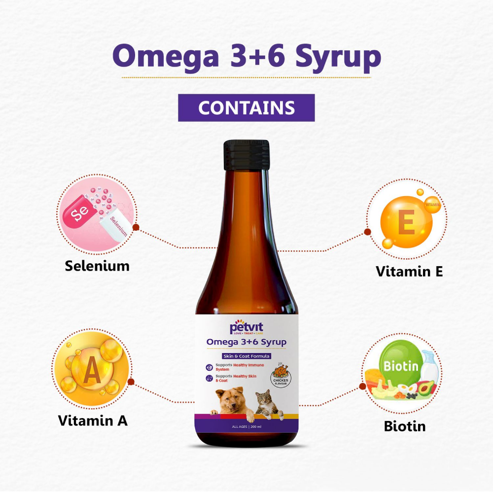 Petvit Omega 3 + 6 Syrup for Dogs and Cats image 5