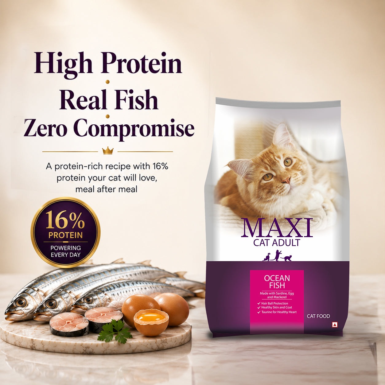 Maxi Adult Ocean Fish Adult Dry Cat Food image 2
