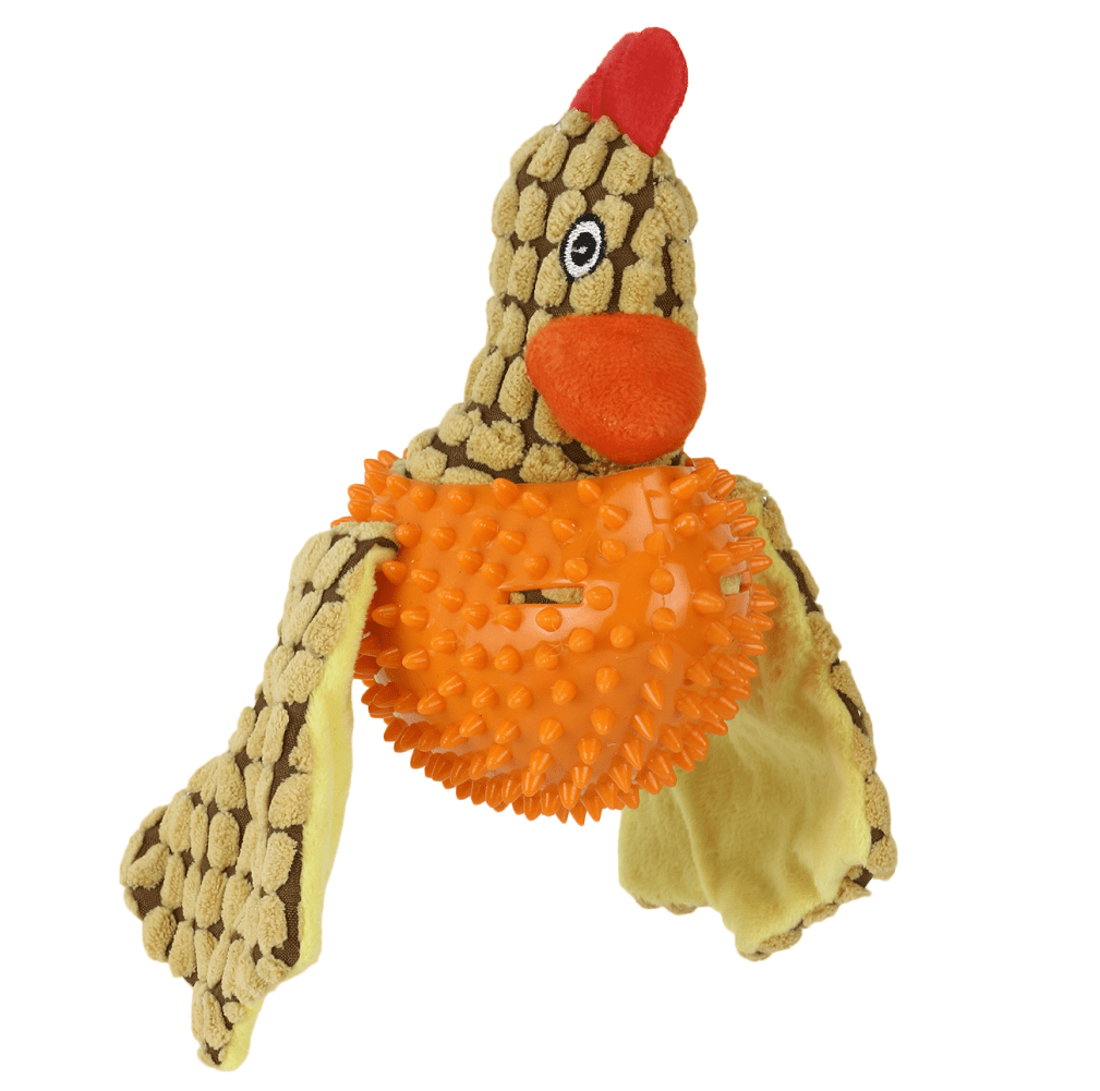 Basil Bird Shaped Plush Toy with Squeaky Neck for Dogs image 1