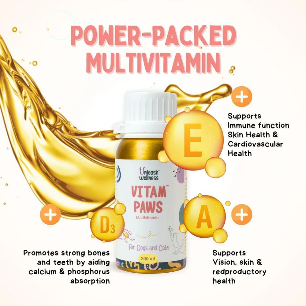 Unleash Wellness Vitam Paws Multivitamin Supplement for Dogs and Cats image 9