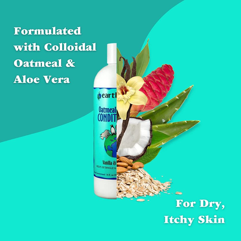 EarthBath Oatmeal & Aloe Conditioner Vanilla & Almond for Dogs and Cats image 6