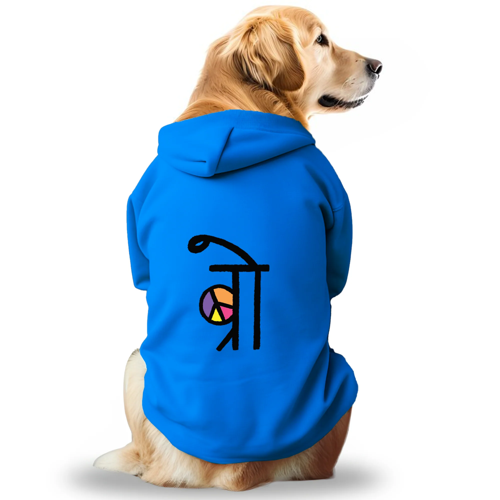 Pawsindia Bro Hoodie for Dogs (Blue)