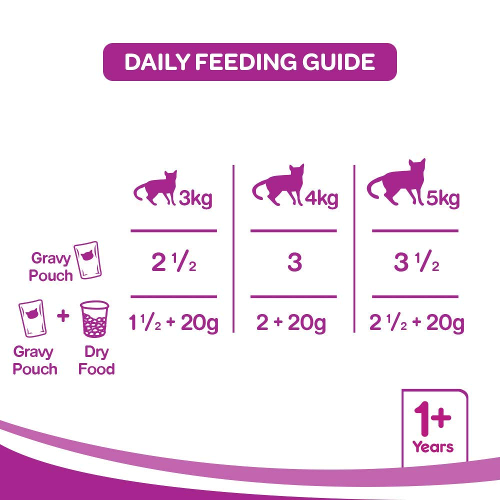 Whiskas Chicken With Tuna And Carrot in Gravy and Salmon in Gravy Meal Adult Cat Wet Food Combo image 9