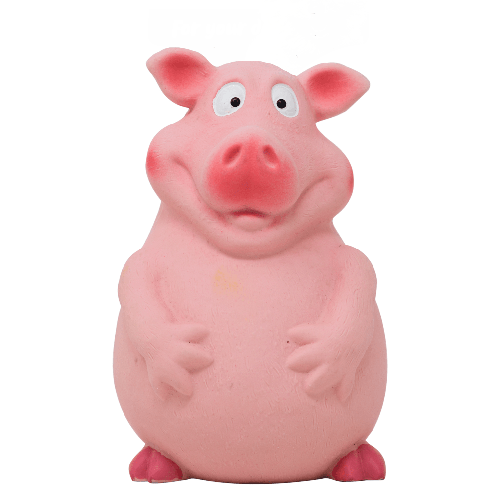 Barkbutler x Fofos Latex Bi Pig Toy for Dogs