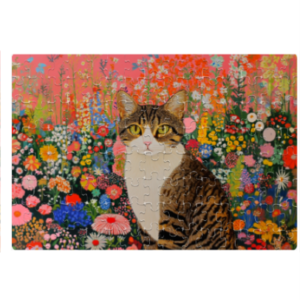 EverythingBoho Cat Paradiso 120 Piece Jigsaw Puzzle