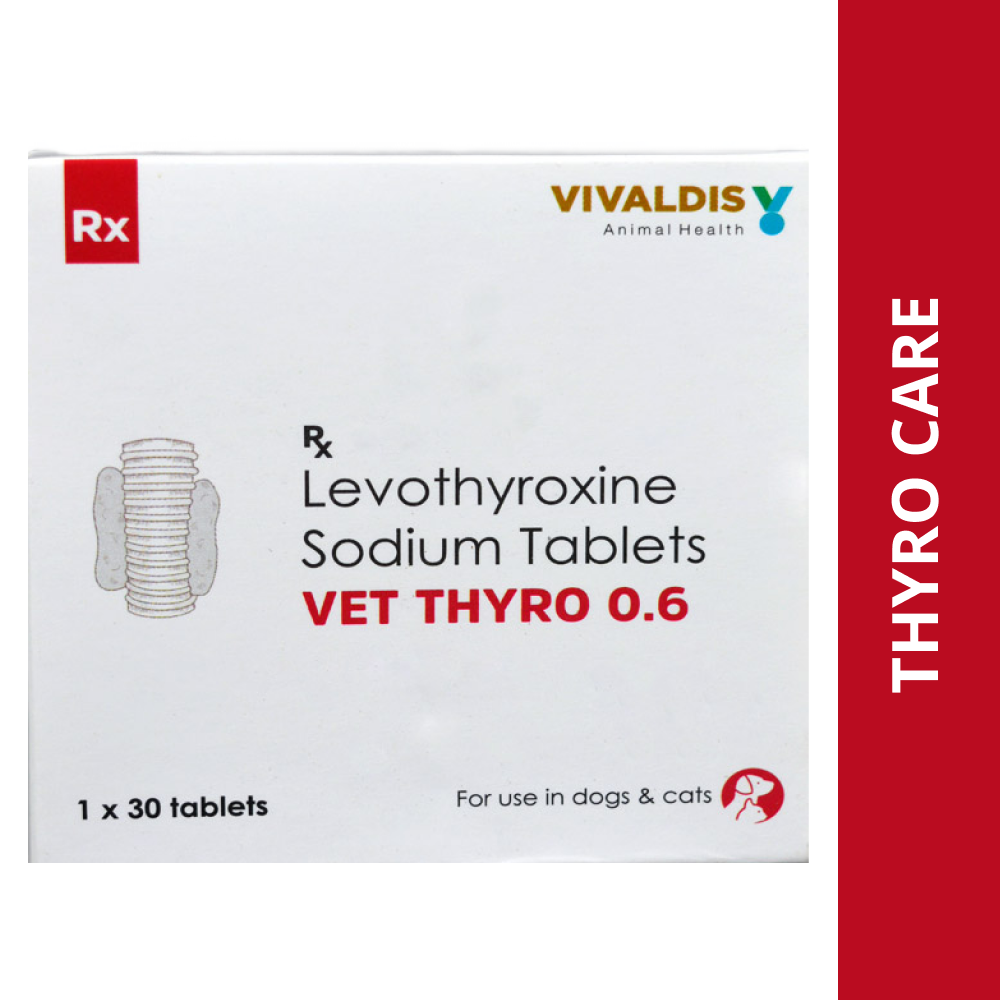 Vivaldis Vet Thyro 0.6 (Levothyroxine sodium) Tablets for Dogs and Cats image 4