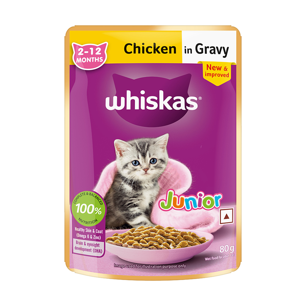 Whiskas Chicken in Gravy Meal Kitten Cat Wet Food image 4