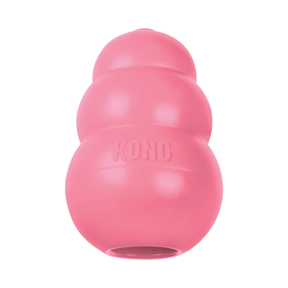 Kong Puppy Toy for Dogs (Pink) | For Aggressive Chewers image 4