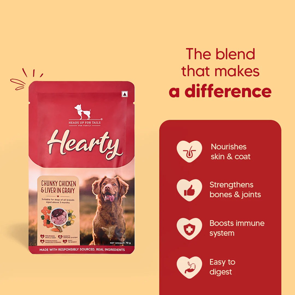 HUFT Hearty Chunky Chicken & Liver In Gravy Dog Wet Food image 2