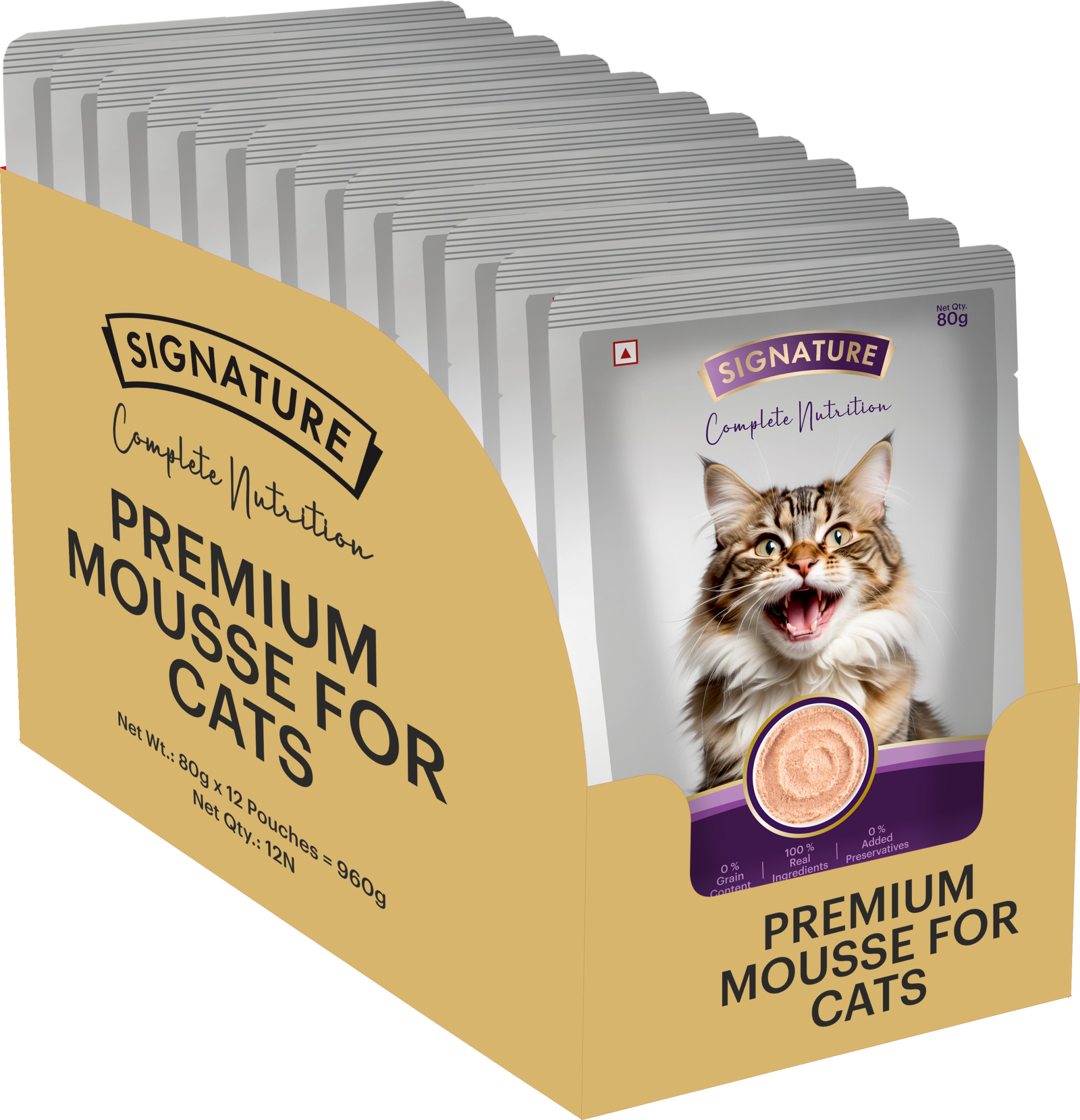 Signature Grain Zero Ocean Fish Mousse Adult Cat Wet Food image 4
