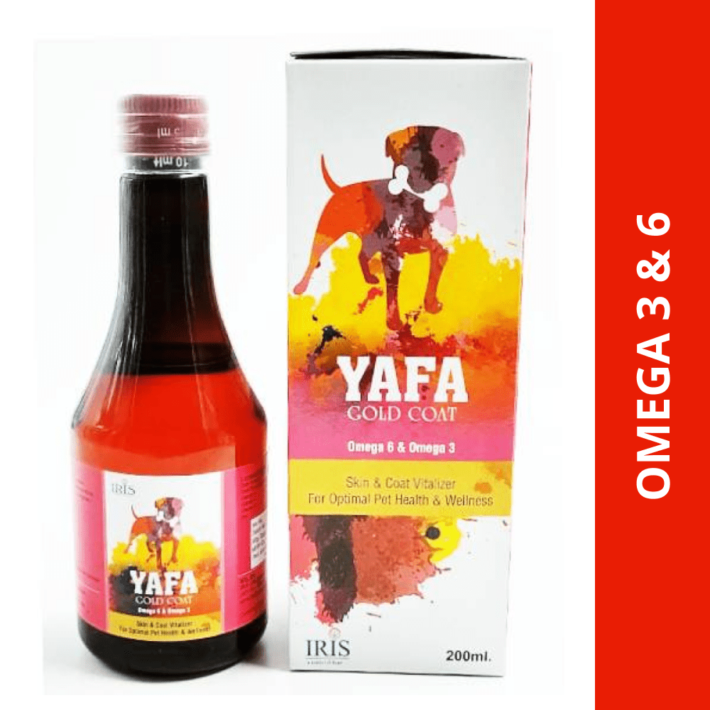 Iris Yafa Gold Coat Omega 3 + 6 Syrup for Dogs and Cats (200ml) image 1