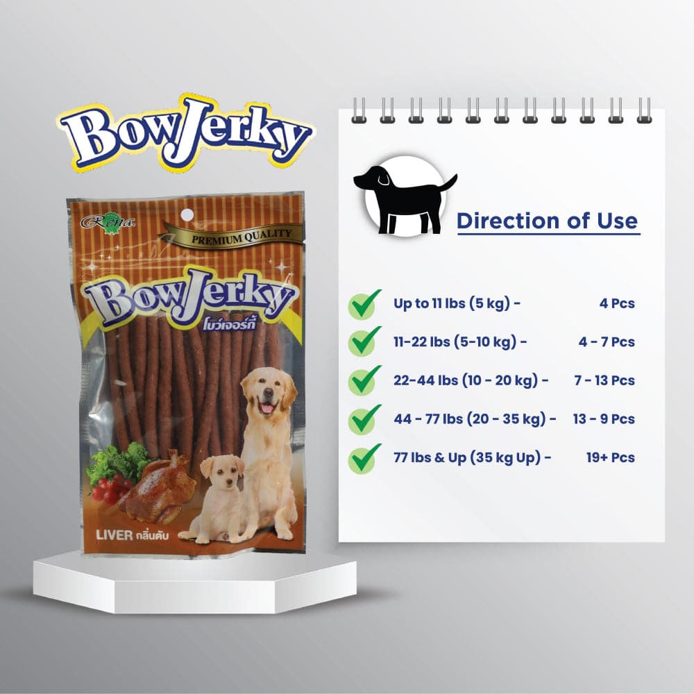 Rena BowJerky Liver Sticks Dog Treats image 4