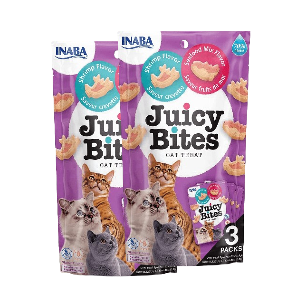 INABA Juicy Bites Shrimp and Seafood Mix Flavoured Cat Treats image 6