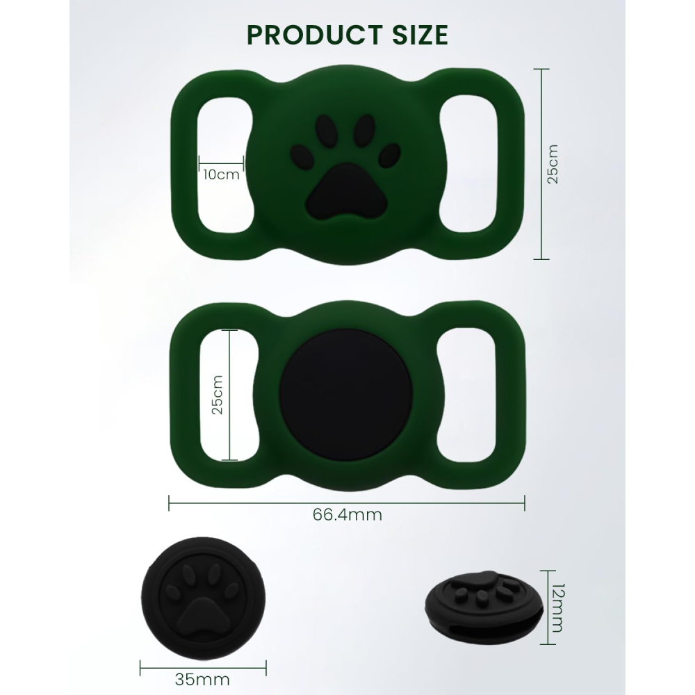 QPets Waterproof Silicon Air Tag Hodler for Dogs and Cats image 4