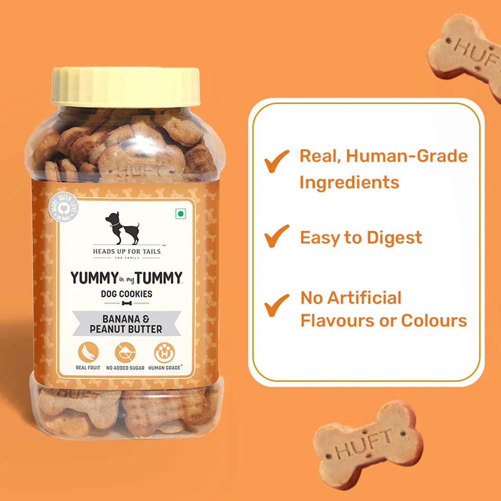 HUFT YIMT Banana and Peanut Butter Biscuits for Dogs image 3