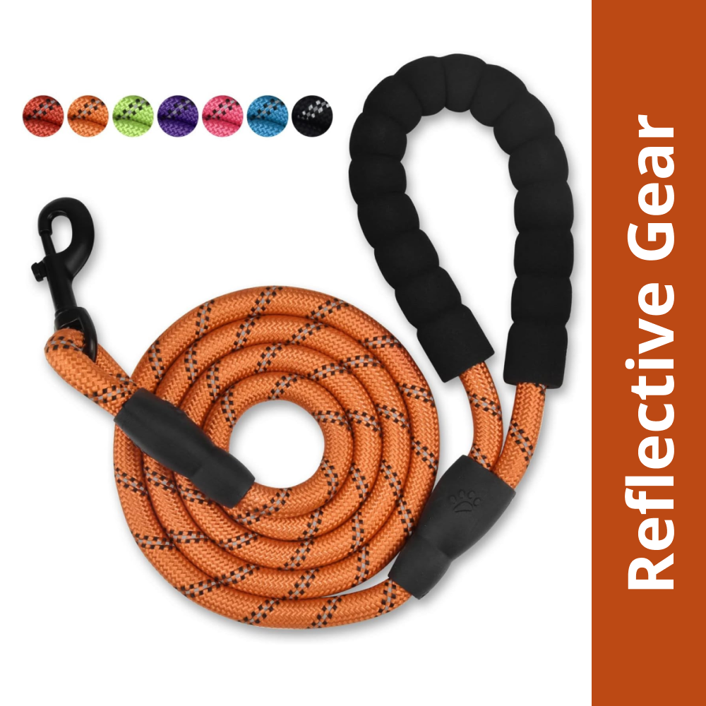 Pet Vogue Reflective Rope Leash for Dogs (Orange)