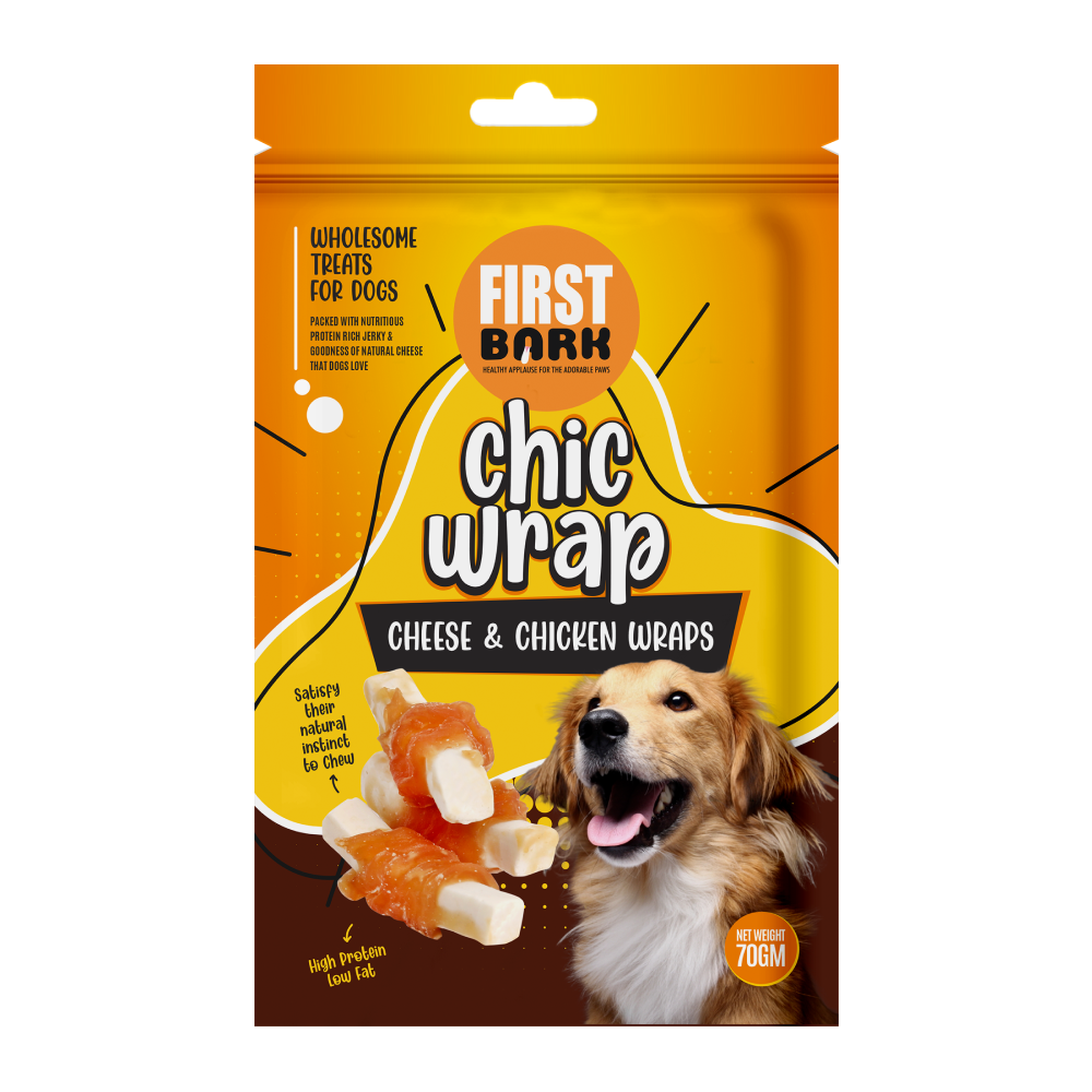 First Bark Cheese & Chicken Wrap Dog Treats image 1