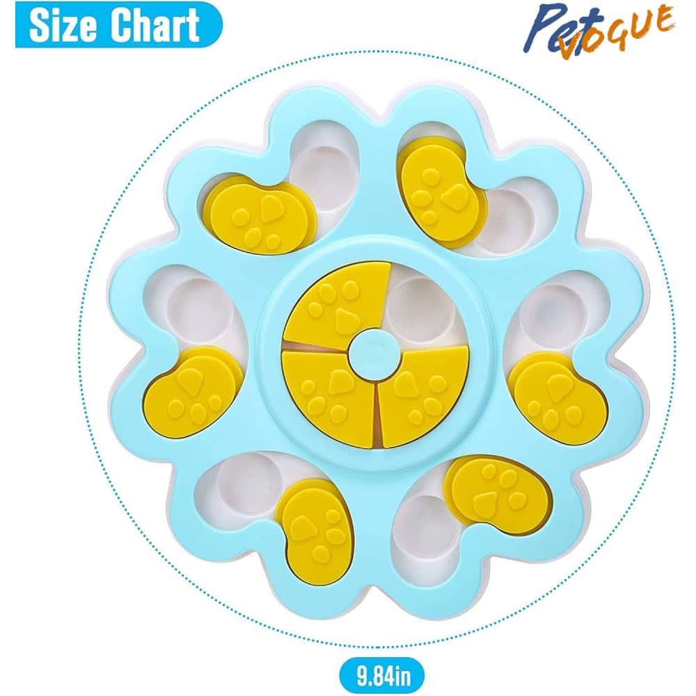 Pet Vogue Slow Feeder Flower Shaped Toy for Dogs and Cats (Blue) image 6