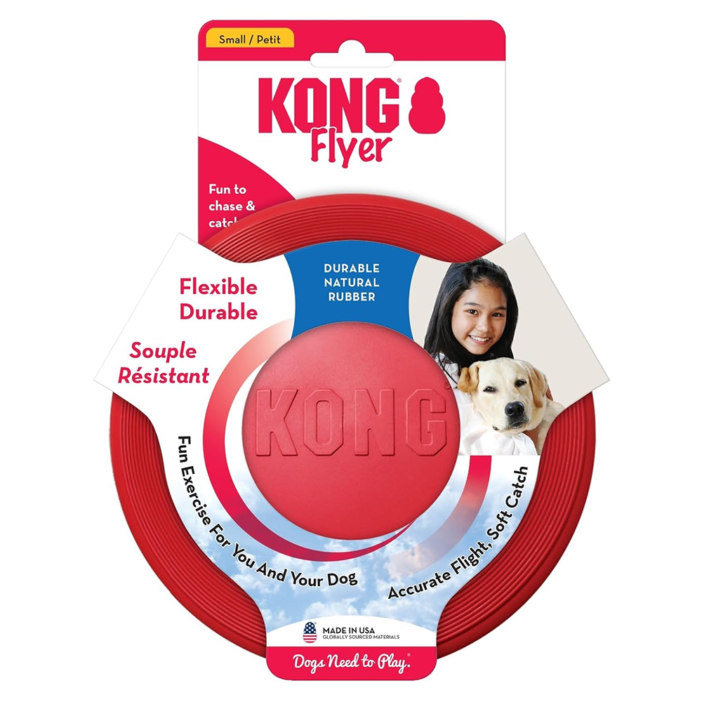 Kong Flyer Toy for Dogs (Red) image 4