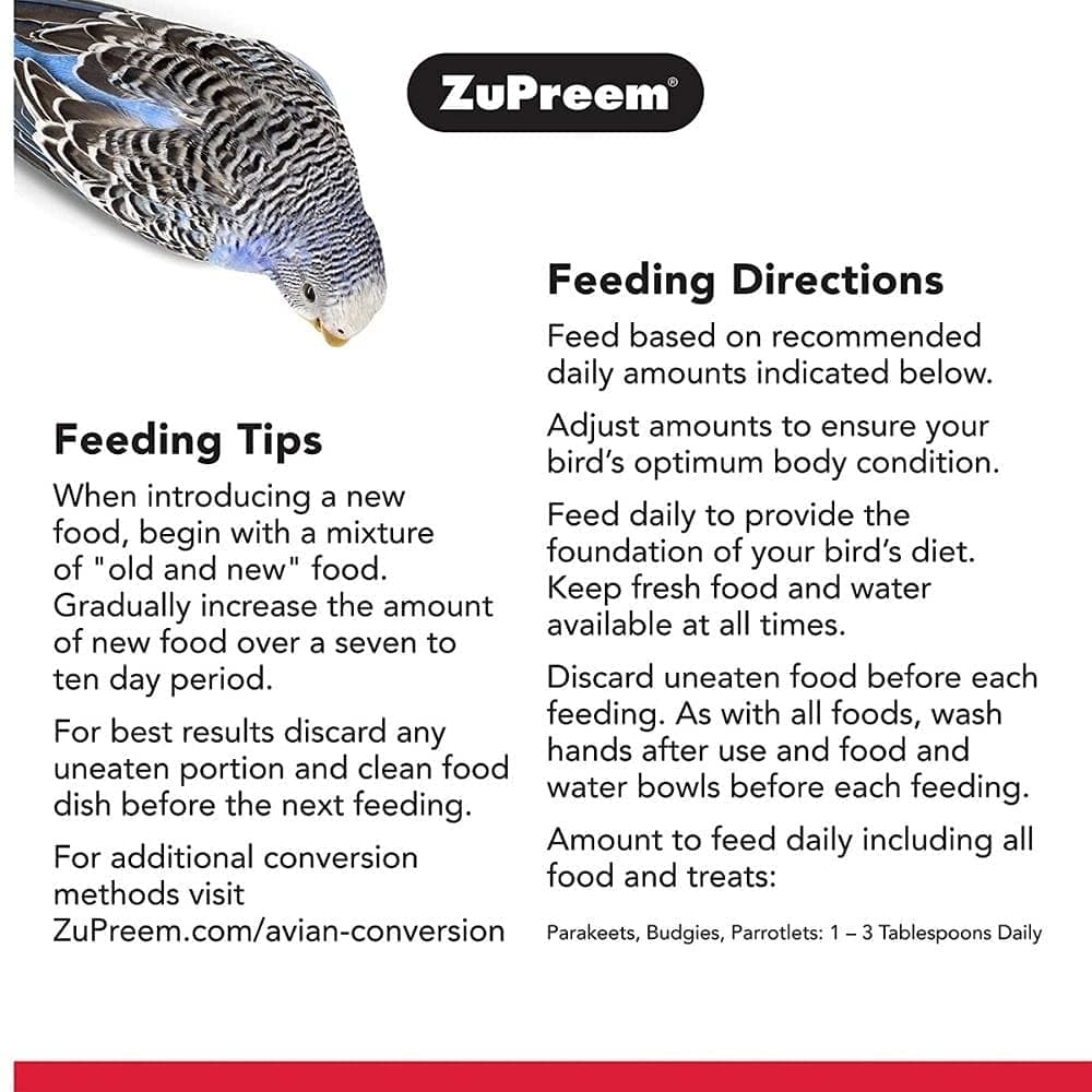 ZuPreem Fruit Blend Bird Food for Small Birds and JiMMy Exclusive Daily Mix Budgies Bird Food Combo image 7