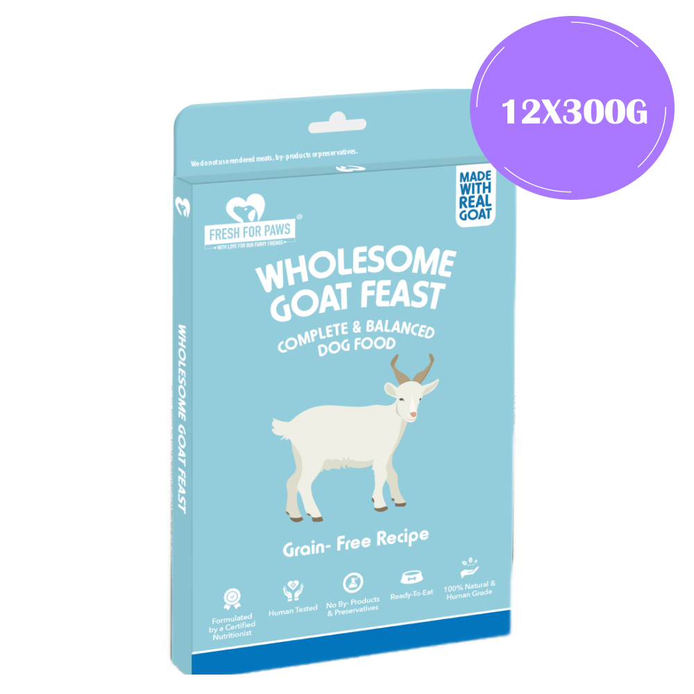 Fresh For Paws Wholesome Goat Feast Wet Food for Dogs (300g) image 9