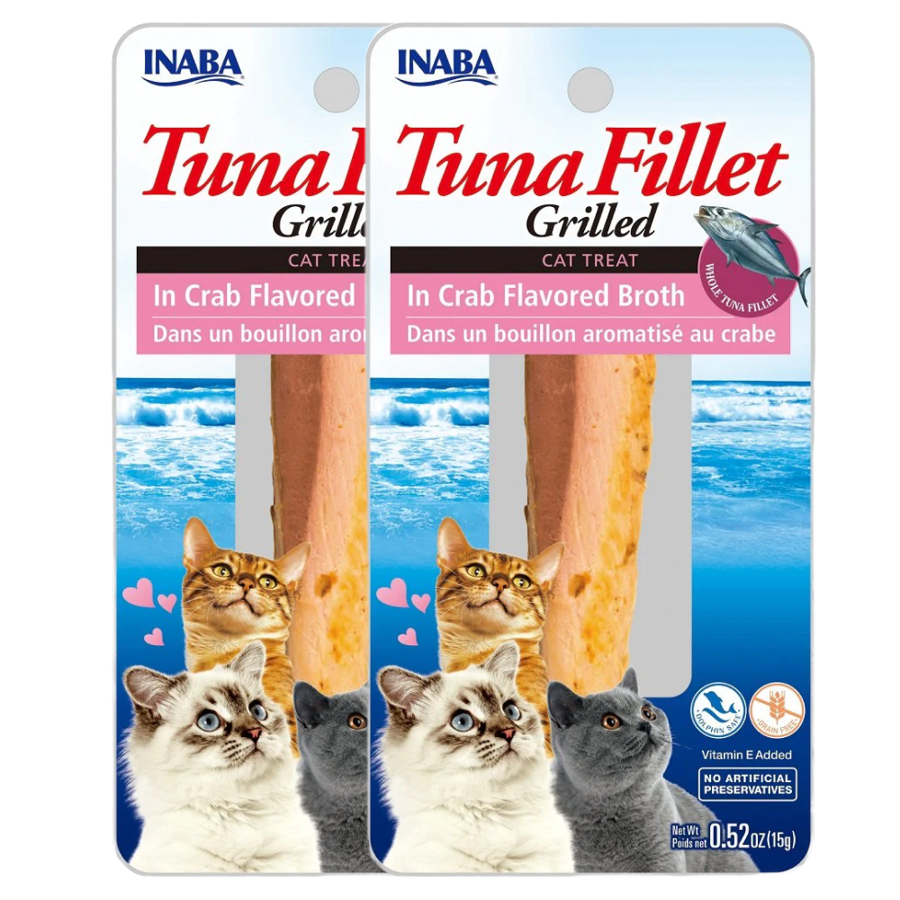 INABA Tuna Fillet Grilled in Crab Flavoured Broth Cat Treats image 2