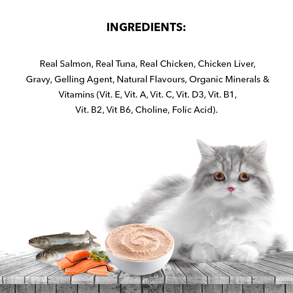 Active Real Salmon Fish in Gravy Adult Cat Wet Food ( Buy 1 Get 1 ) image 4