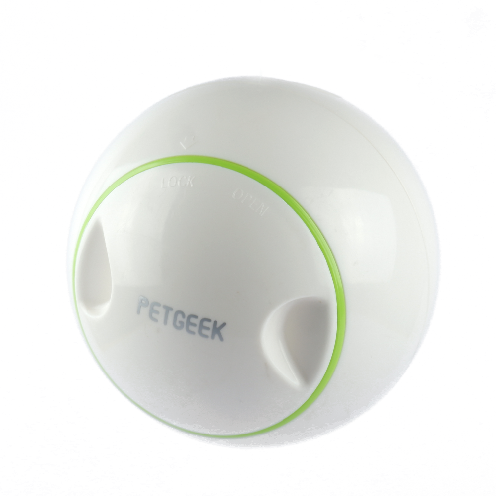 Pet Geek Foodie Orb Rolling Ball Treat Toy for Dogs | For Medium Chewers (White) image 6