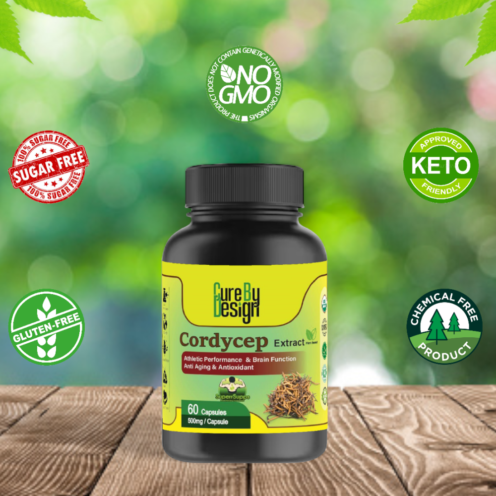 Cure By Design Cordycep Mushroom Capsules for Dogs and Cats image 3