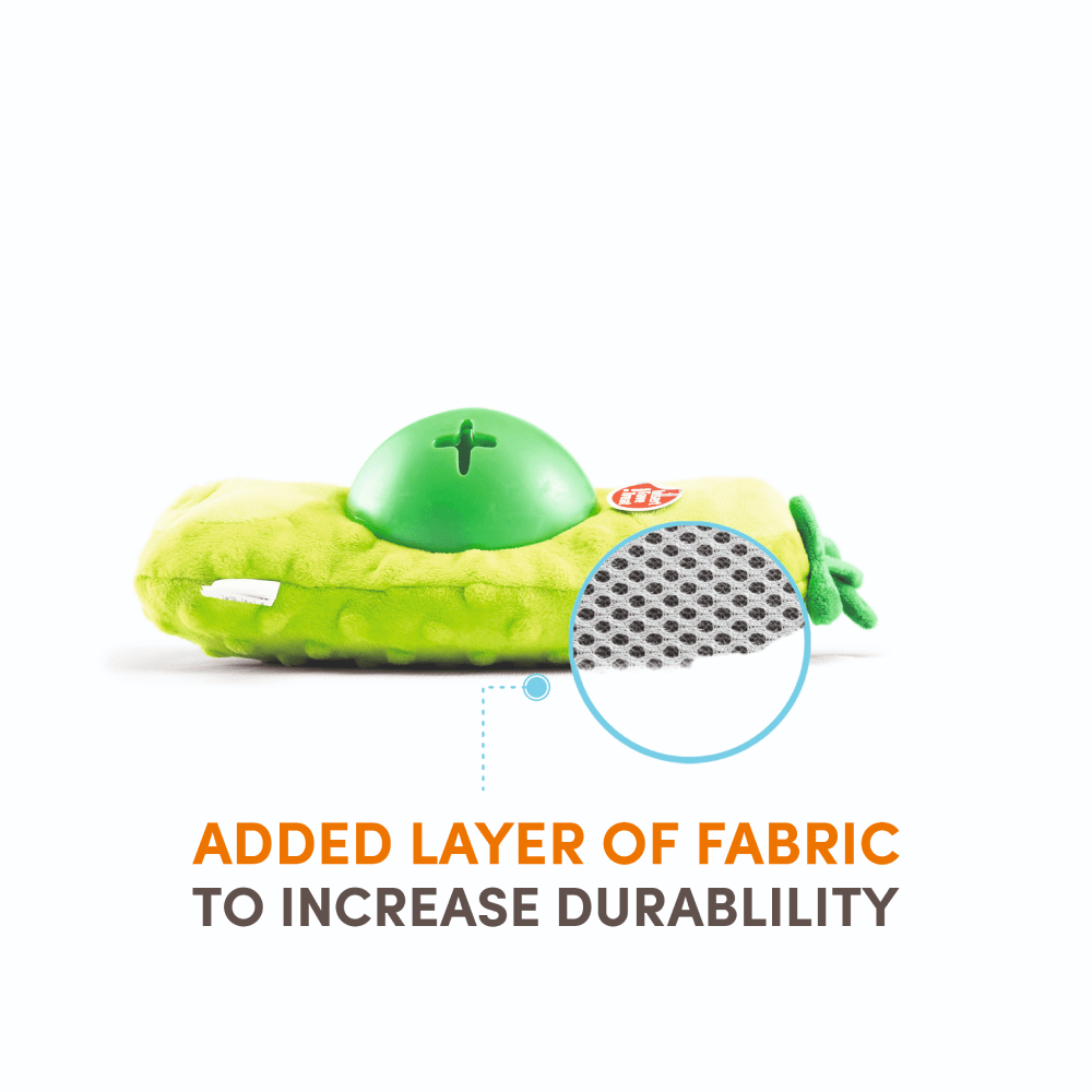 Barkbutler x Fofos Green Bean Treat Toy for Dogs (Green) image 4