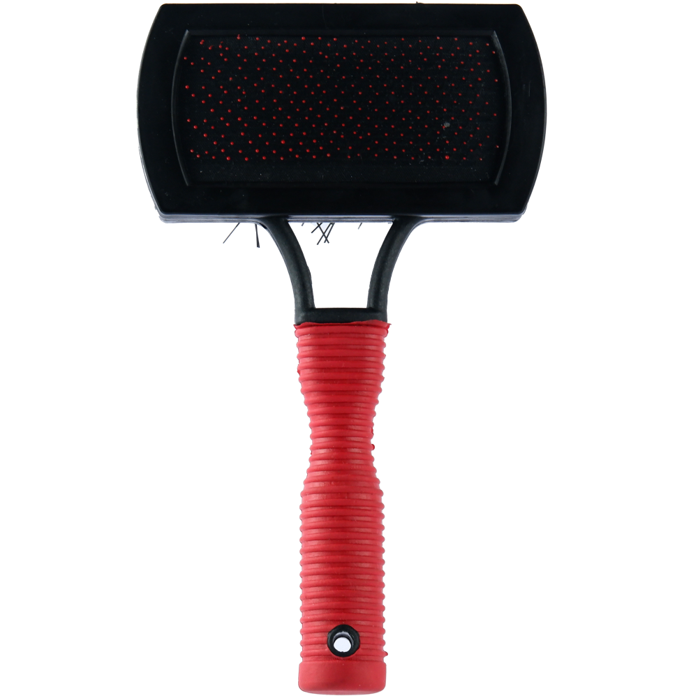 Trixie Soft Brush Double Plastic/Nylon and Metal Bristles for Dogs and Cats (10x17cm) image 5