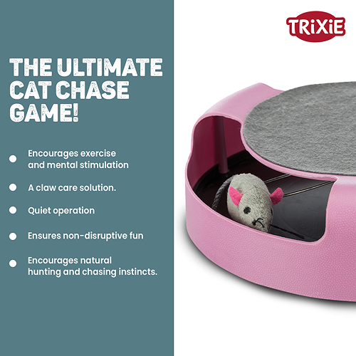 Trixie Catch The Mouse Toy for Cats (Pink) image 2