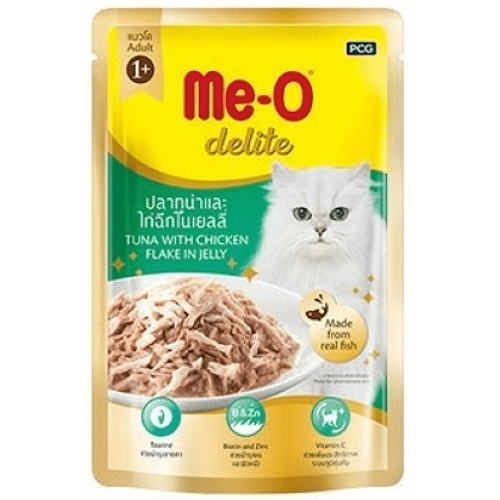 Me O Delite Tuna with Bonito and Tuna with Chicken Flake in Jelly Cat Wet Food Combo image 7