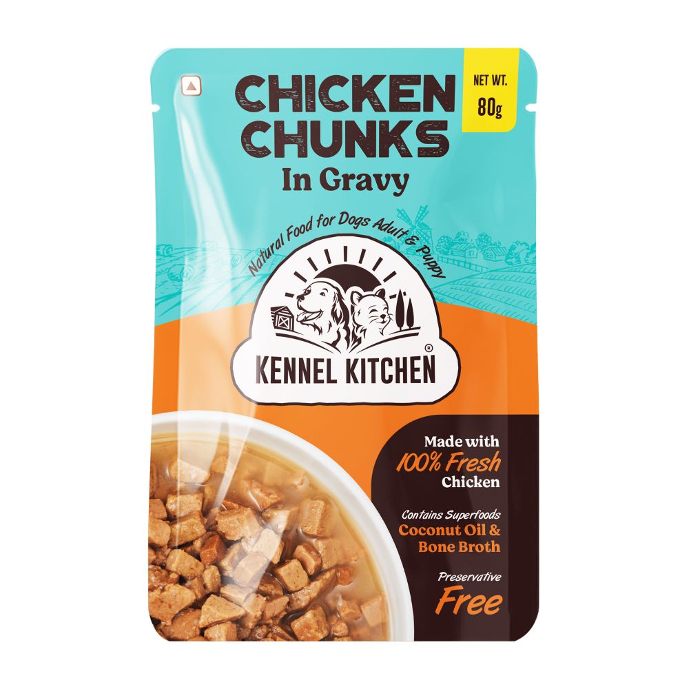 Kennel Kitchen Chicken Chunks in Gravy Adult and Puppy Wet Dog Food