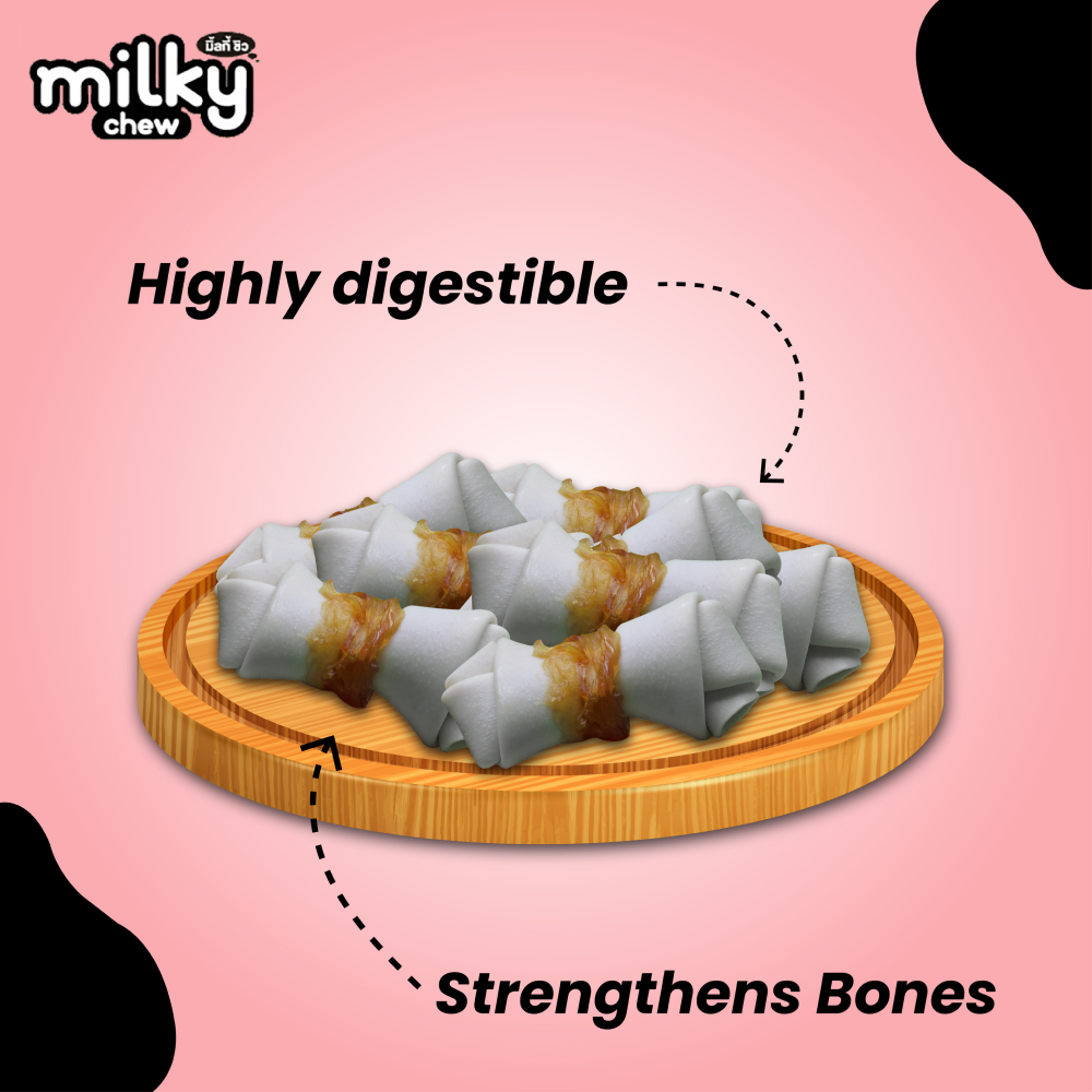 Dogaholic Milky Chew Chicken Bone Style Dog Treats image 2