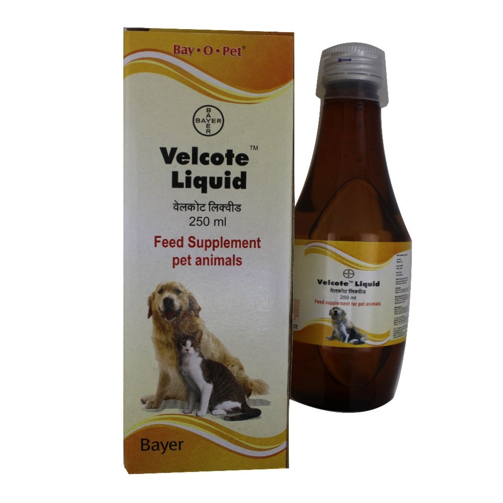 Elanco Velcote Liquid Skin & Coat Supplement for Dogs and Cats 250ml