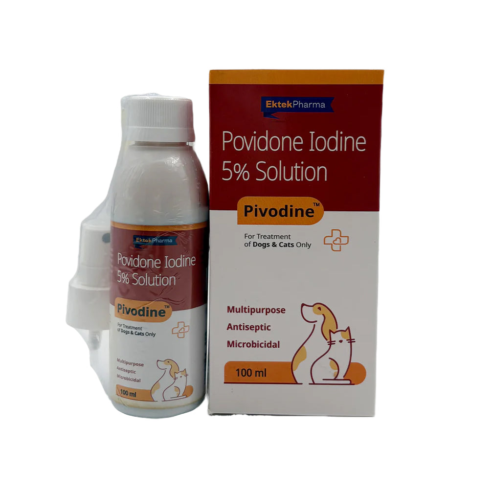 Ek Tek Pivodine Spray for Dogs and Cats