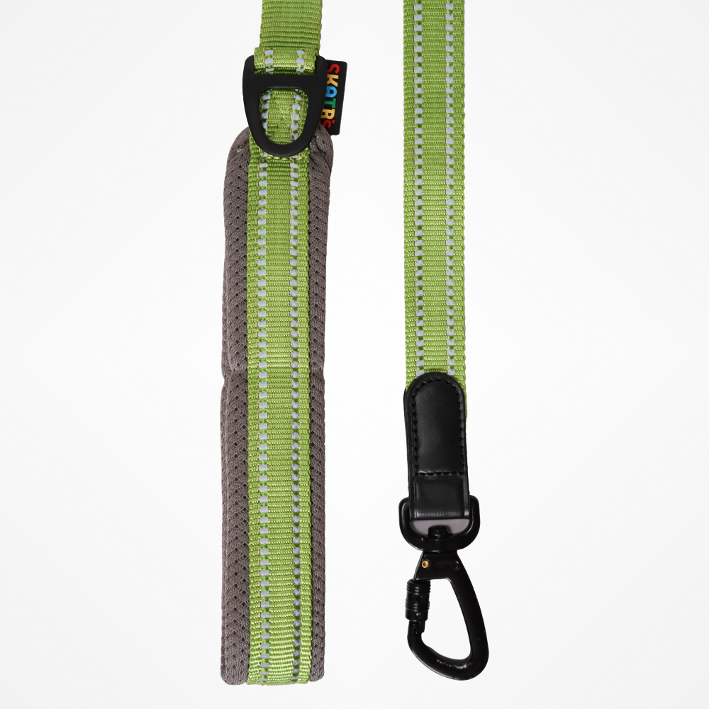 Skatrs Adventure in Style & Comfort Tropical Leash for Dogs and Cats (Green) image 1