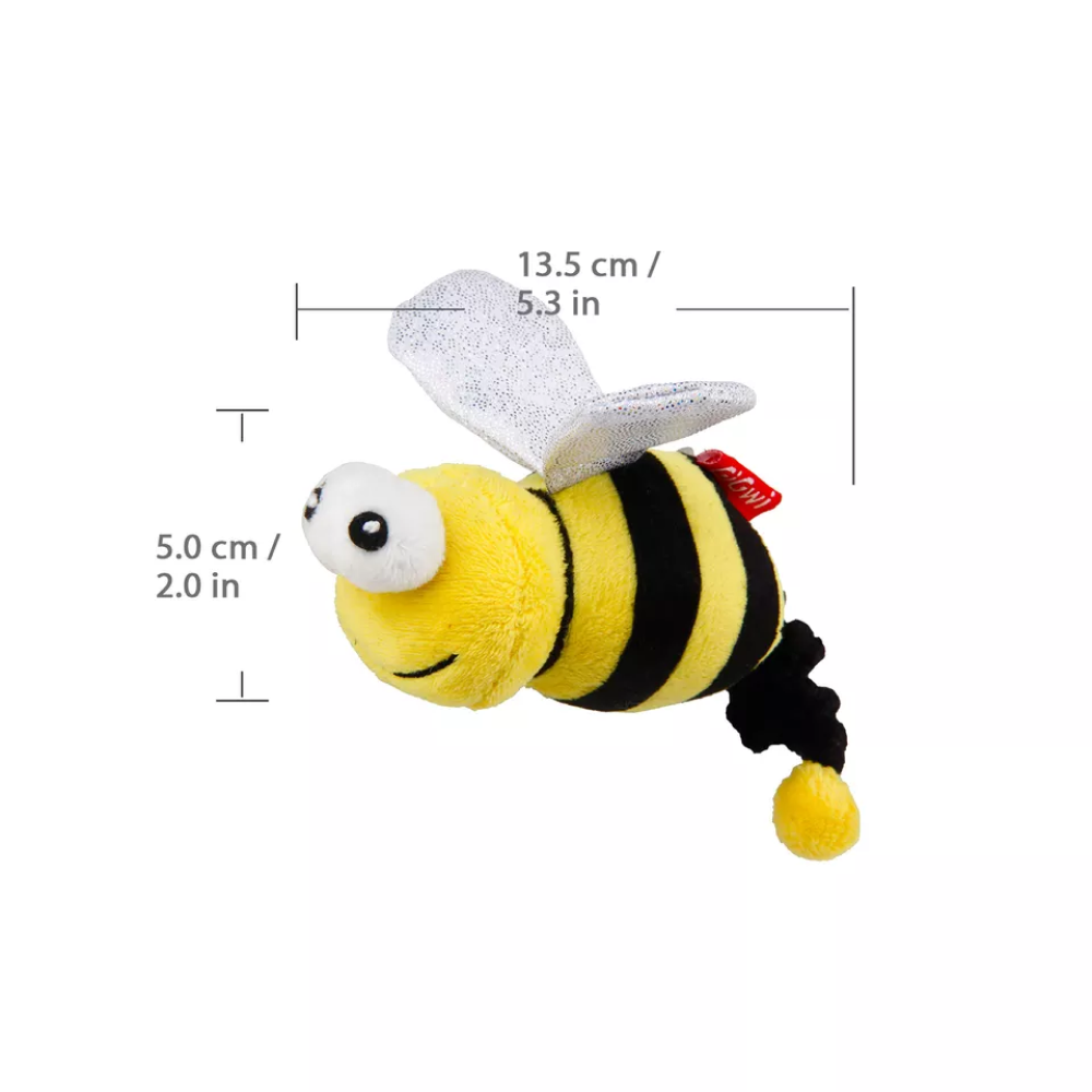GiGwi Vibrating Running Bee with Catnip inside Toy for Cats (Yellow) image 2