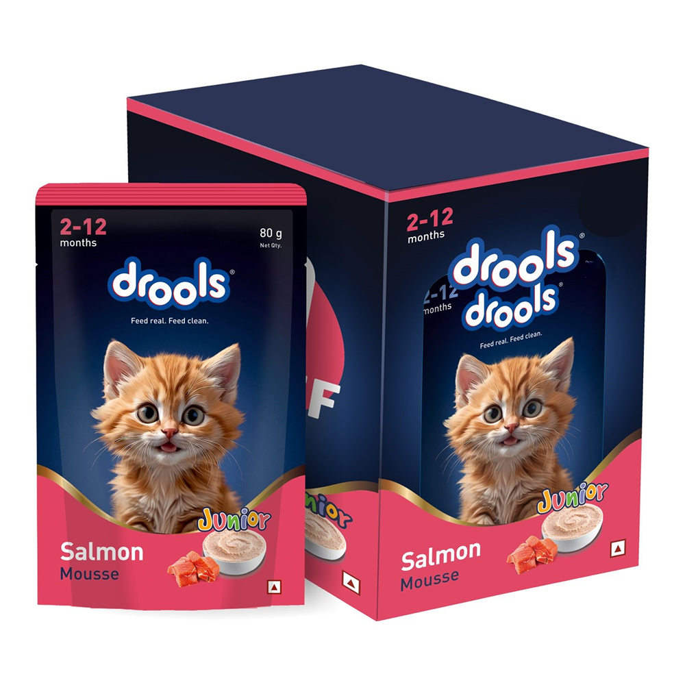Drools Salmon Mousse Kitten Cat Wet Food