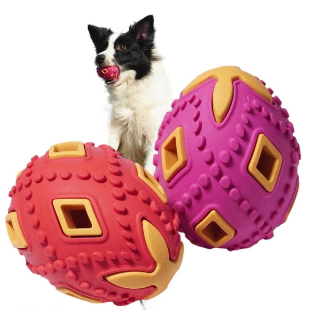 Pawsindia Egg Bell Toy for Dogs (Red) image 3