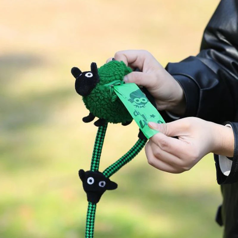Talking Dog Club Baa Baa Black Sheep! Poop Bag Dispenser for Dogs and Cats (Green) image 2