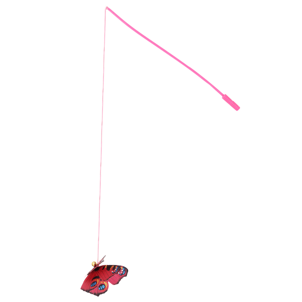 Basil Teaser with Butterfly & Bell Toy for Cats image 3