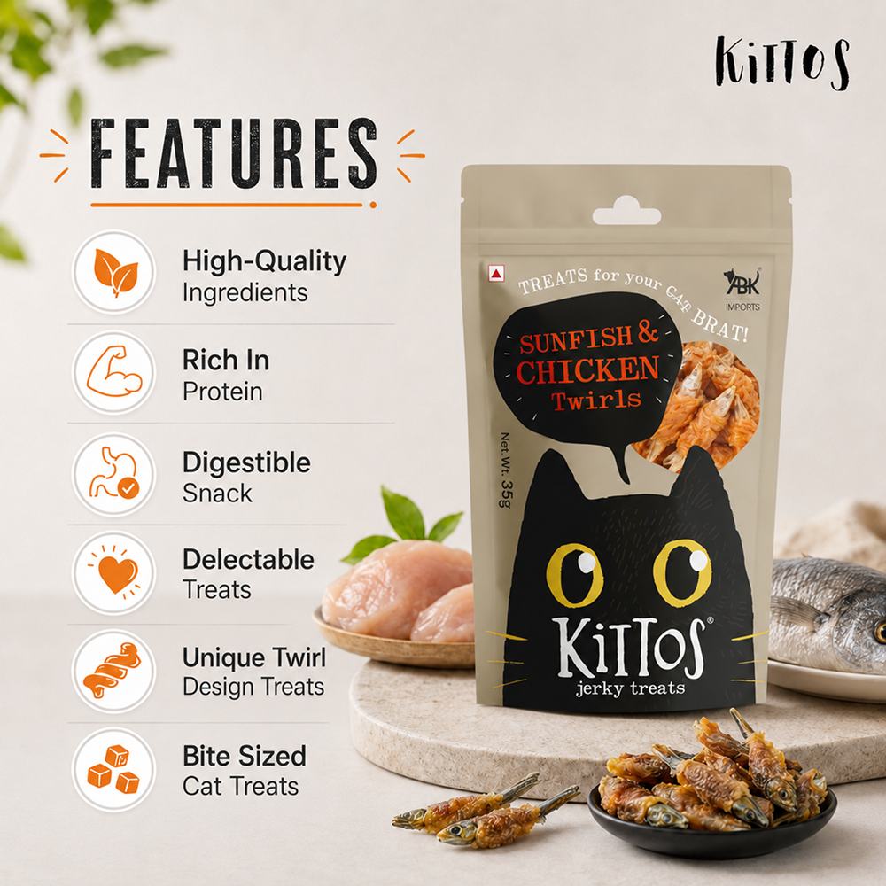 Kittos Purr Fect Sunfish Chicken and Twirls Cat Treats image 2